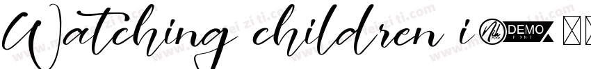 Watching children i字体转换